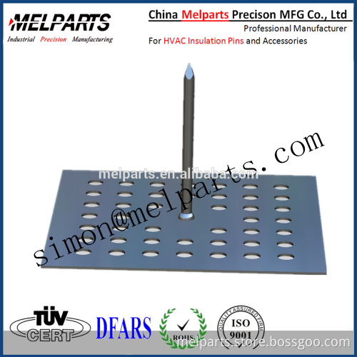 Mild steel self adhesive pins